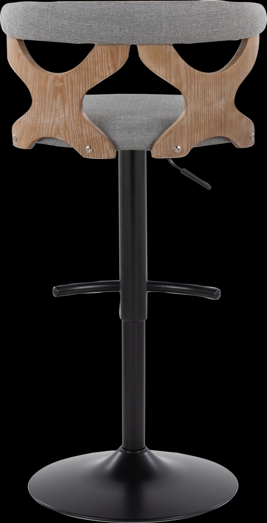 Wyndmoor VI Gray Adjustable Barstool, Set of 2 - Thumbnail - Image 9