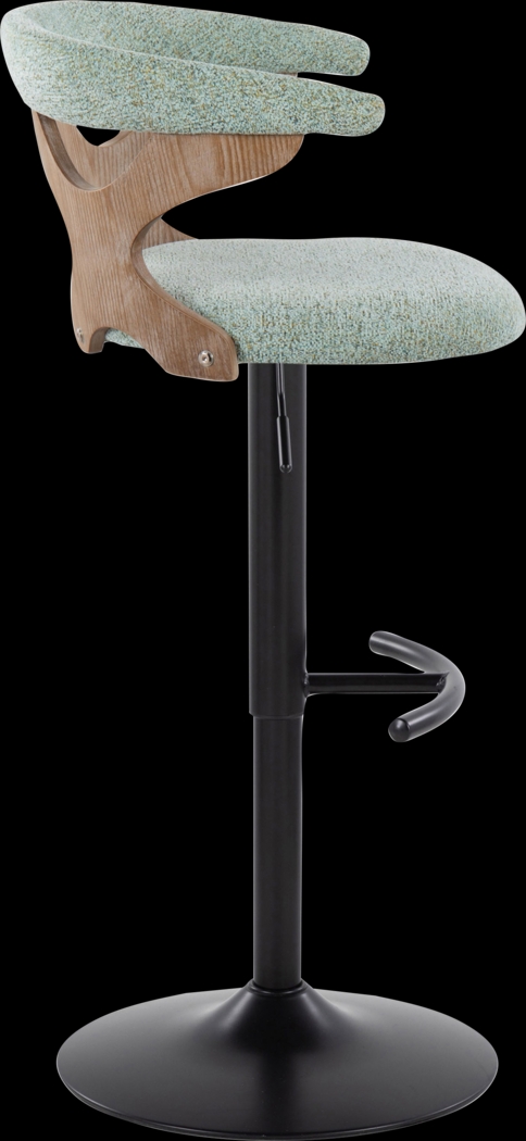 Wyndmoor VI Seafoam Adjustable Barstool, Set of 2 - Thumbnail - Image 10