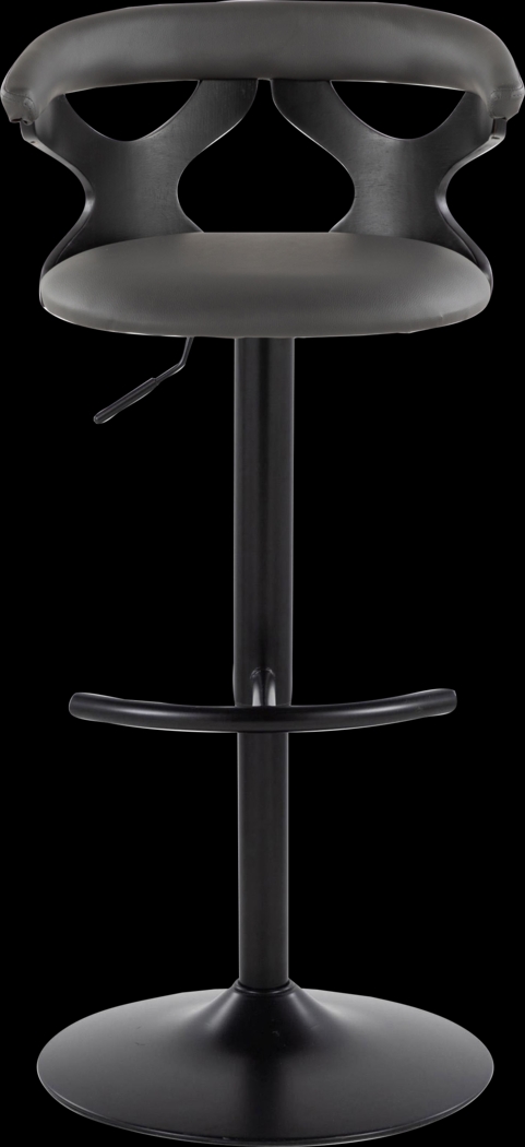 Wyndmoor VII Black Adjustable Barstool, Set of 2 - Thumbnail - Image 6