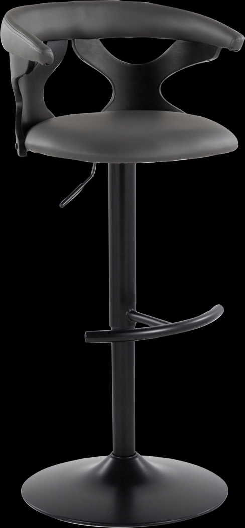 Wyndmoor VII Black Adjustable Barstool, Set of 2 - Thumbnail - Image 7