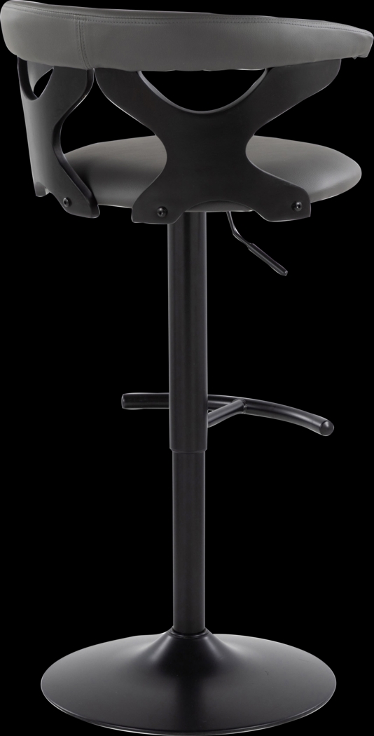 Wyndmoor VII Black Adjustable Barstool, Set of 2 - Thumbnail - Image 9