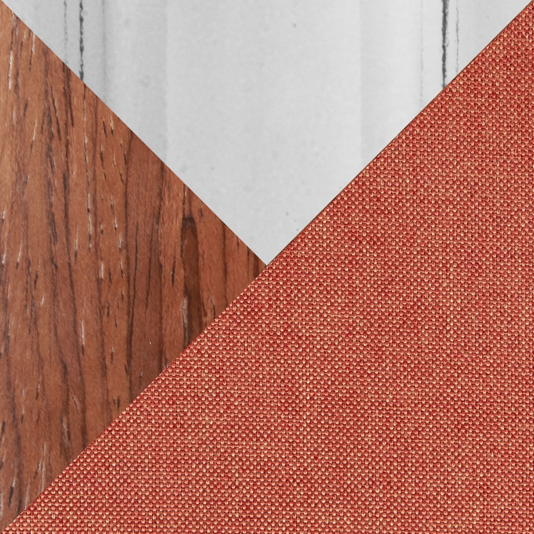 Wyndmoor VIII Orange Adjustable Swivel Barstool, Set of 3 - Thumbnail - Image 11