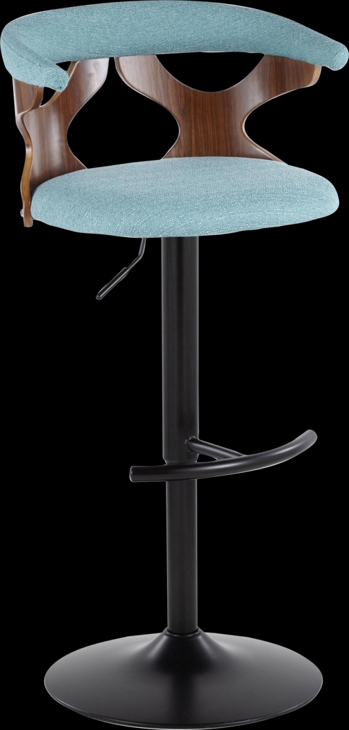 Wyndmoor VIII Teal Adjustable Barstool, Set of 2 - Thumbnail - Image 6