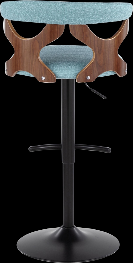Wyndmoor VIII Teal Adjustable Barstool, Set of 2 - Thumbnail - Image 8