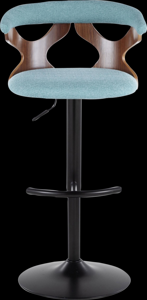 Wyndmoor VIII Teal Adjustable Barstool, Set of 2 - Thumbnail - Image 9