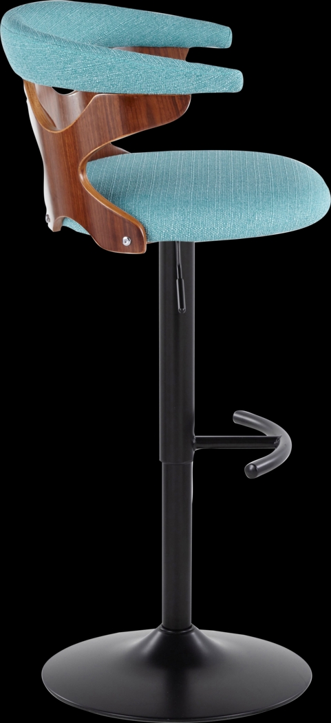 Wyndmoor VIII Teal Adjustable Barstool, Set of 2 - Thumbnail - Image 10