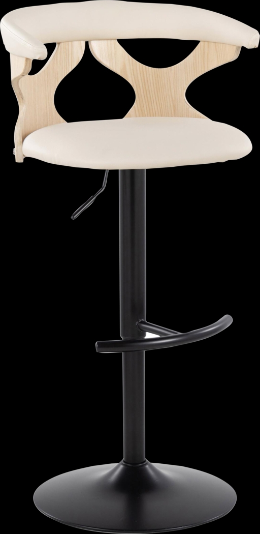 Wyndmoor X Cream Adjustable Barstool, Set of 2 - Thumbnail - Image 6