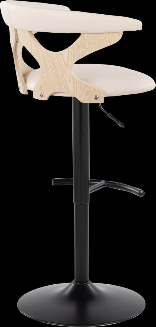 Wyndmoor X Cream Adjustable Barstool, Set of 2 - Thumbnail - Image 7