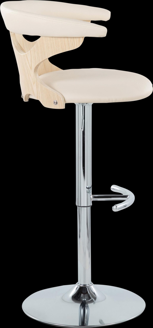 Wyndmoor XIV Cream Adjustable Barstool, Set of 2 - Thumbnail - Image 7
