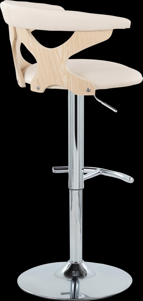 Wyndmoor XIV Cream Adjustable Barstool, Set of 2 - Thumbnail - Image 8