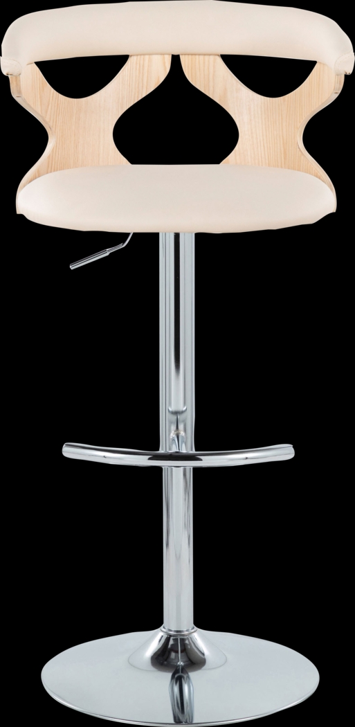 Wyndmoor XIV Cream Adjustable Barstool, Set of 2 - Thumbnail - Image 10