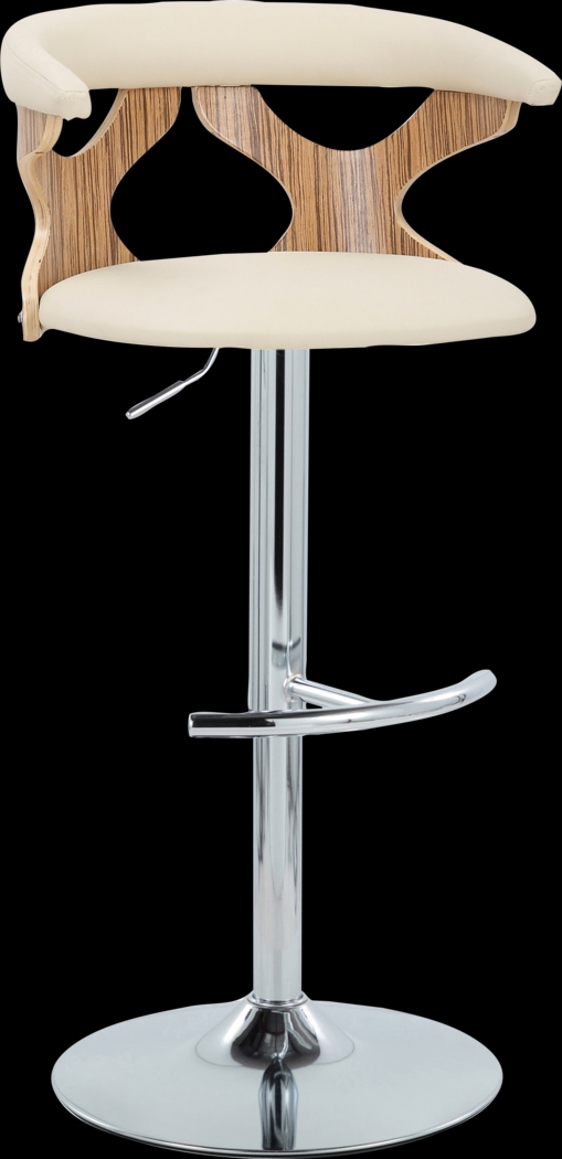 Wyndmoor XVI Cream Adjustable Barstool, Set of 2 - Thumbnail - Image 6