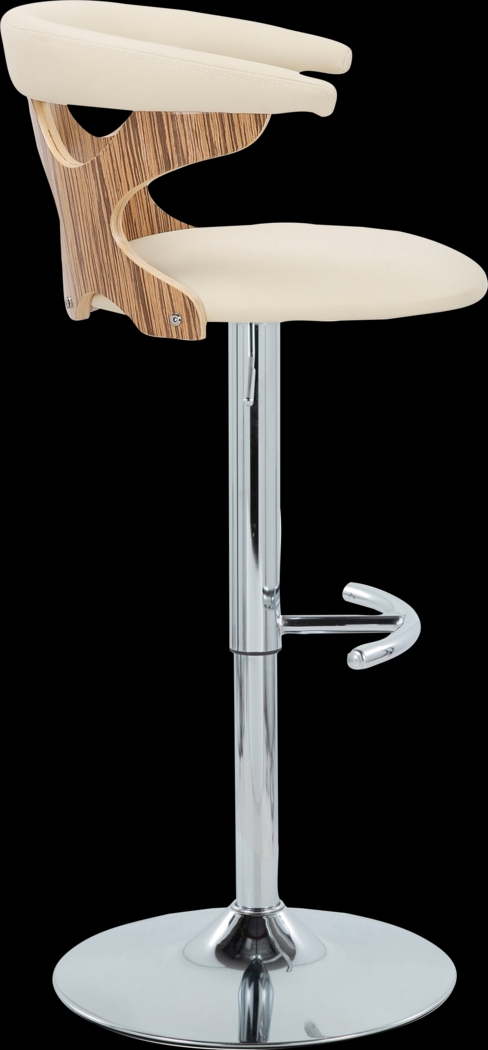 Wyndmoor XVI Cream Adjustable Barstool, Set of 2 - Thumbnail - Image 7
