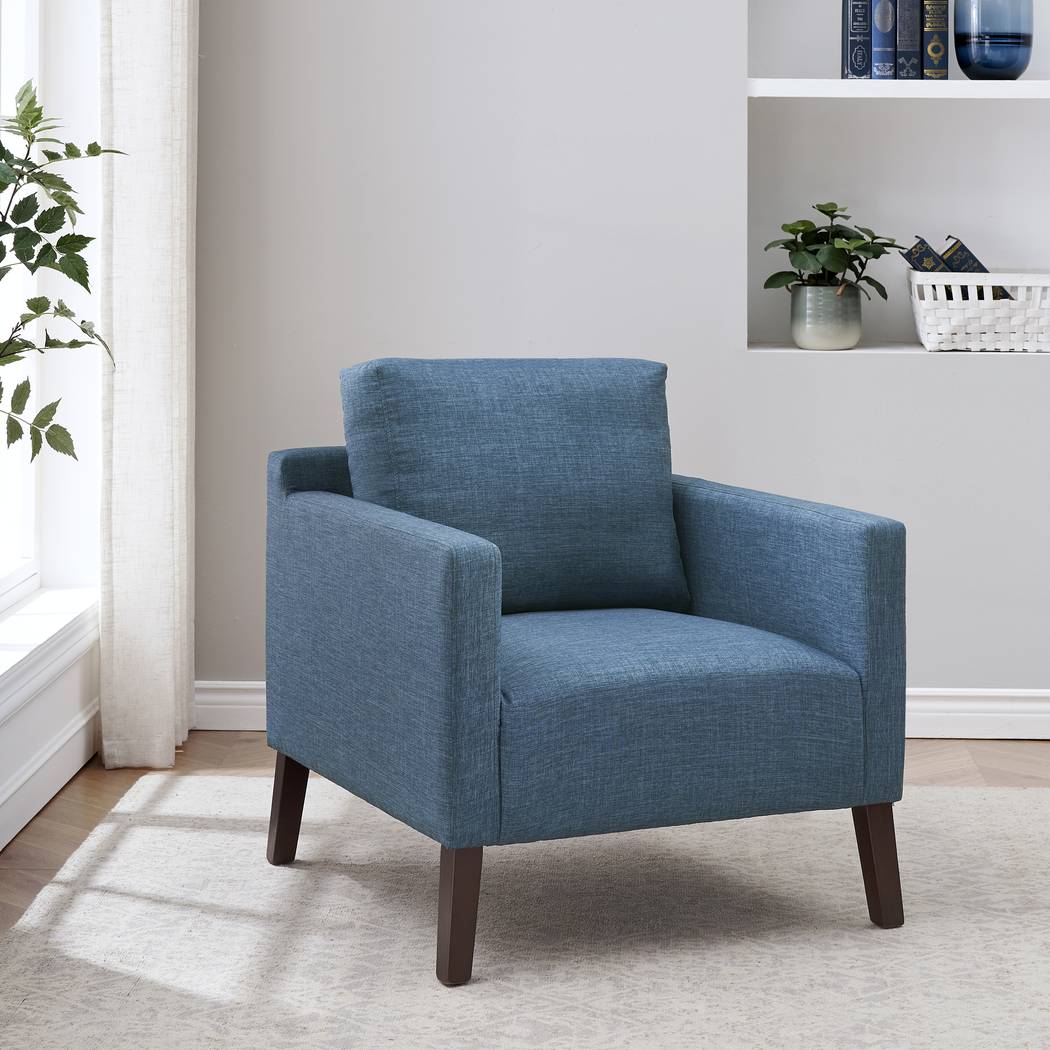 Wyndon Blue Accent Chair - Thumbnail - Image 2