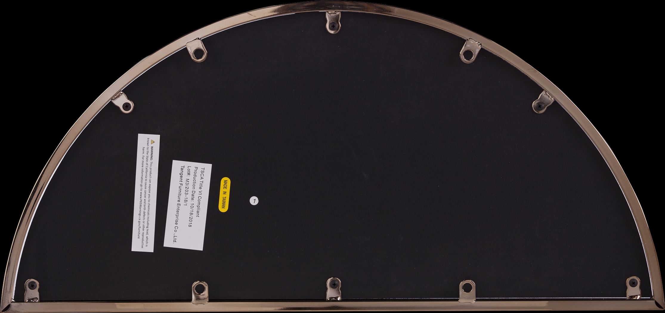 Wyndowlyn Small Gold Mirror - Thumbnail - Image 3