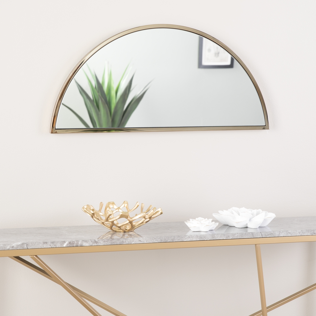 Wyndowlyn Small Gold Mirror - Thumbnail - Image 6