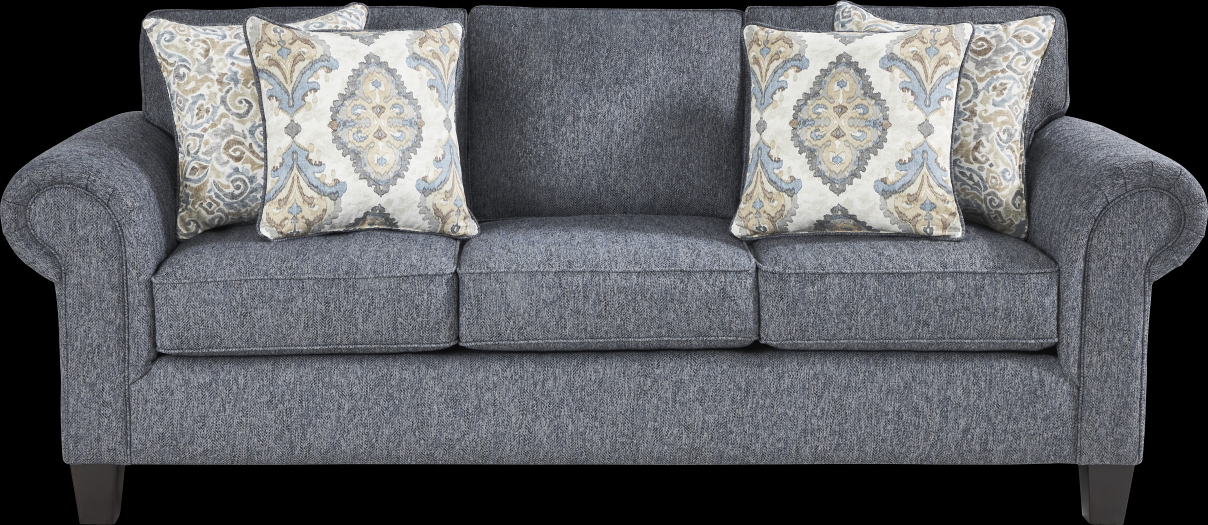 Wyndsor Way Blue 7 Pc Living Room with Gel Foam Sleeper Sofa - Thumbnail - Image 2