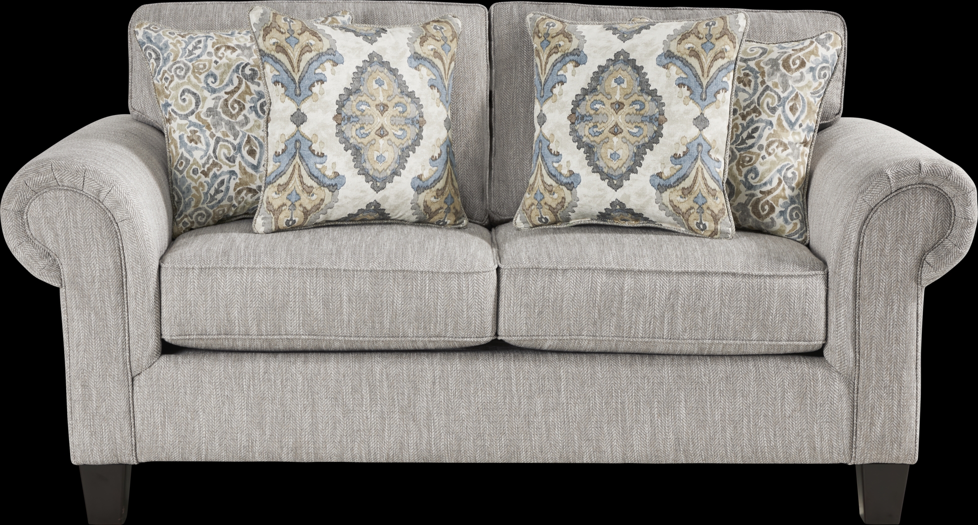 Wyndsor Way Gray 7 Pc Living Room with Sleeper Sofa - Thumbnail - Image 4