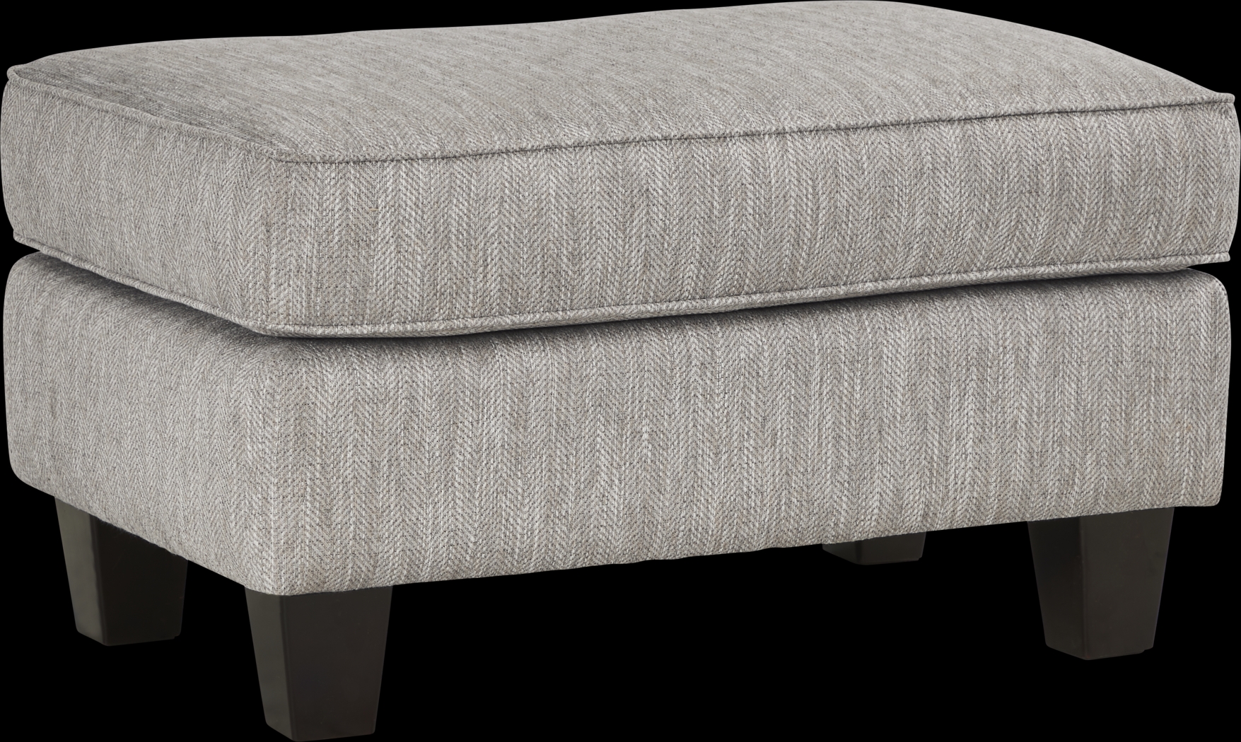 Wyndsor Way Gray Ottoman - Thumbnail - Image 1