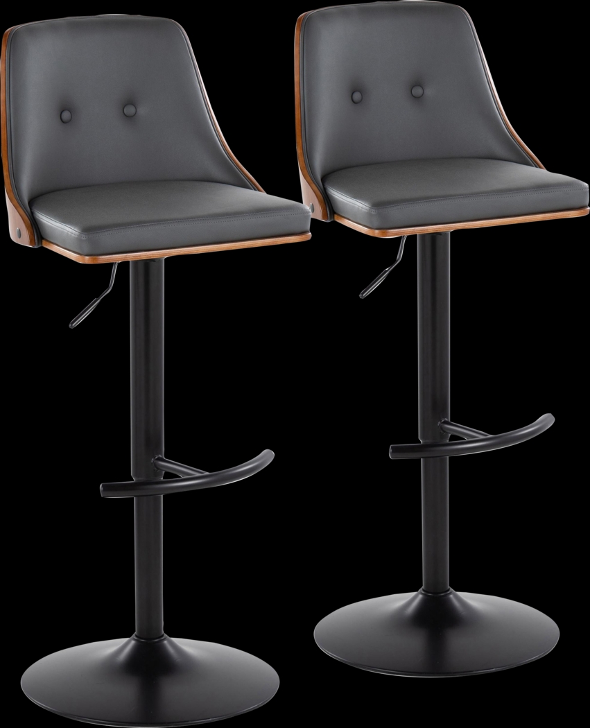 Wyndtop Gray Adjustable Barstool, Set of 2 - Thumbnail - Image 1