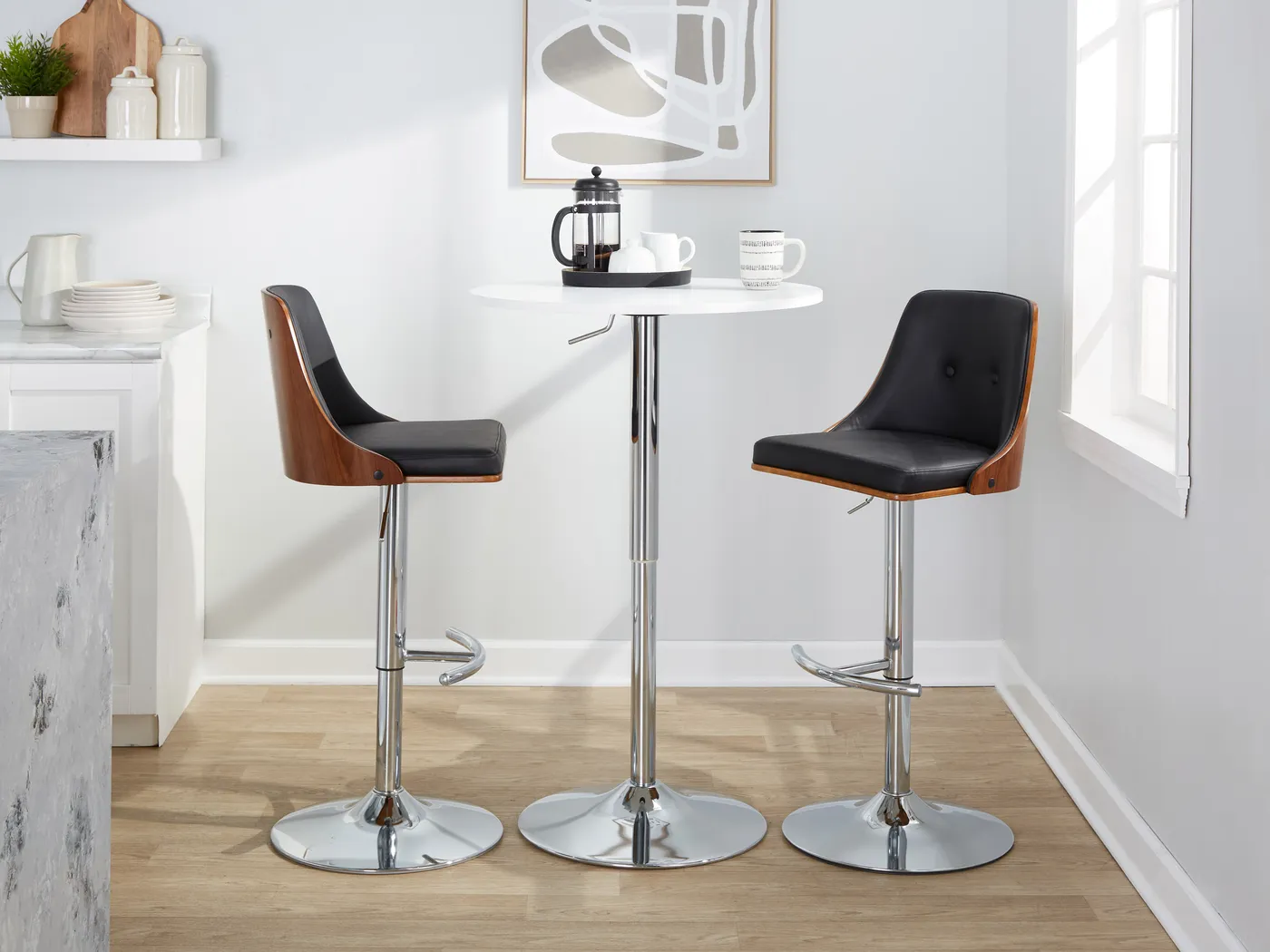 Wyndtop III Black Adjustable Barstool, Set of 2 - Thumbnail - Image 5