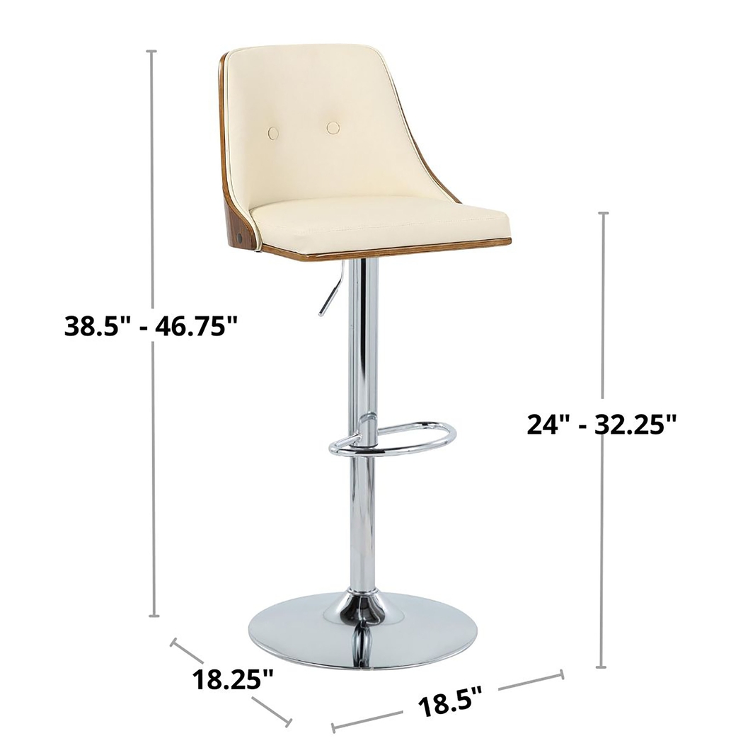 Wyndtop III Cream Adjustable Barstool, Set of 2 - Thumbnail - Image 12