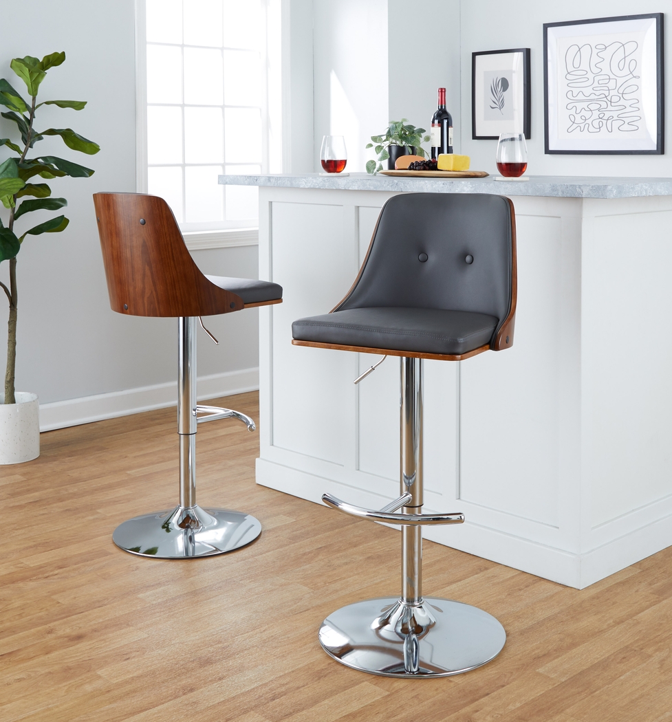 Wyndtop III Gray Adjustable Barstool, Set of 2 - Thumbnail - Image 4