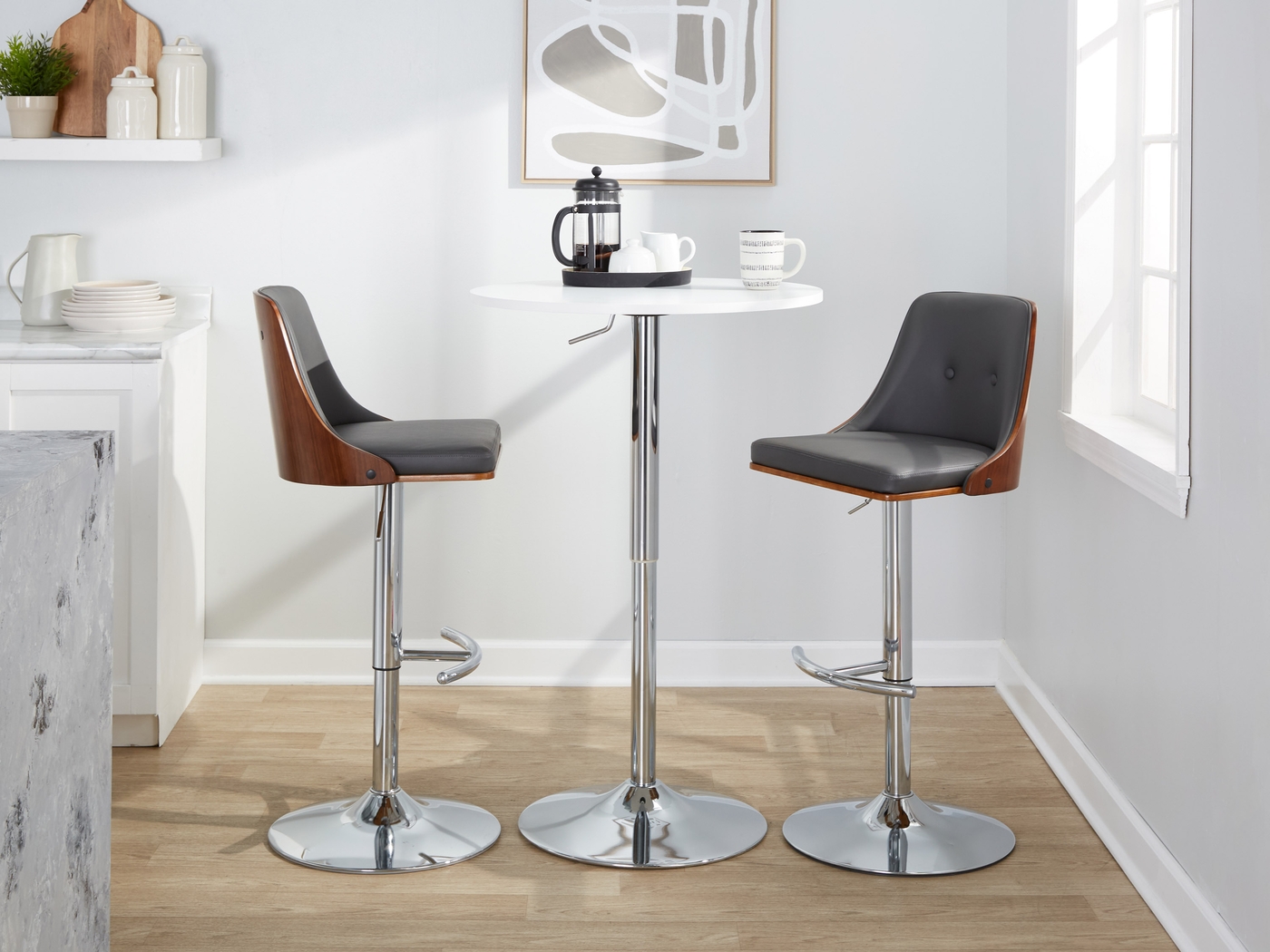 Wyndtop III Gray Adjustable Barstool, Set of 2 - Thumbnail - Image 5