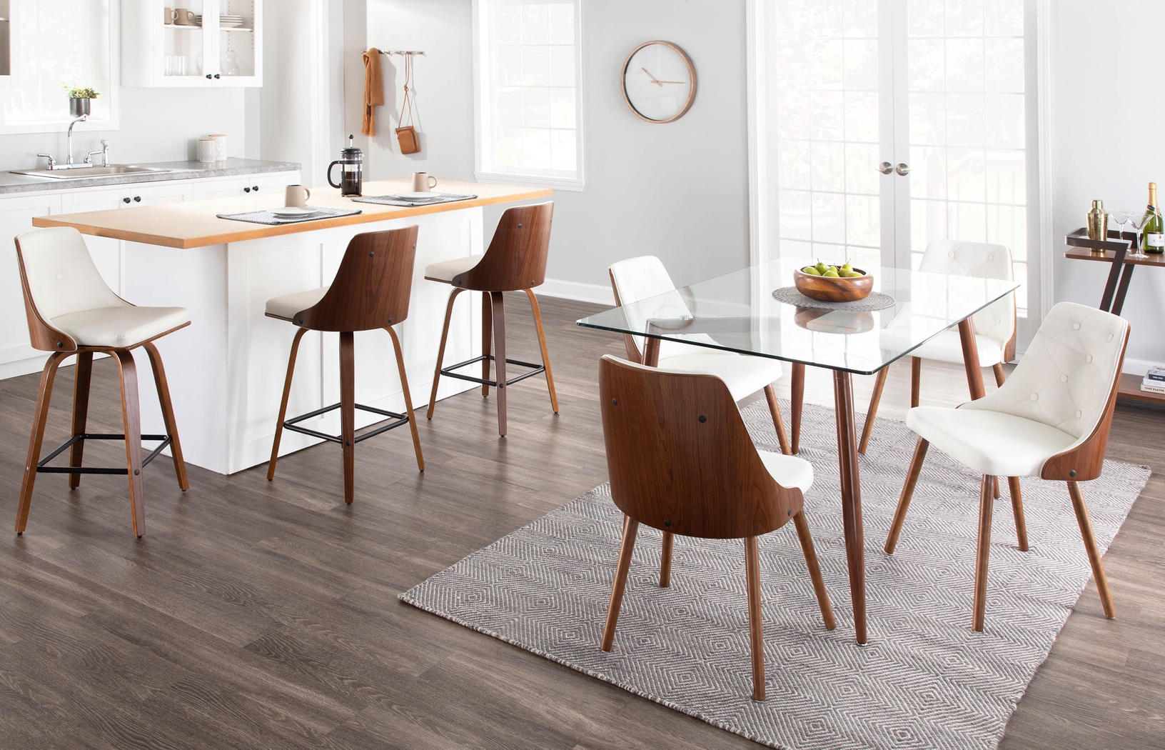 Wyndtop White Counter Height Stool, Set of 2 - Thumbnail - Image 2