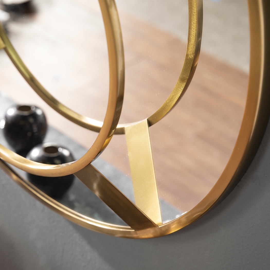 Wynell Brass Accent Mirror - Thumbnail - Image 2