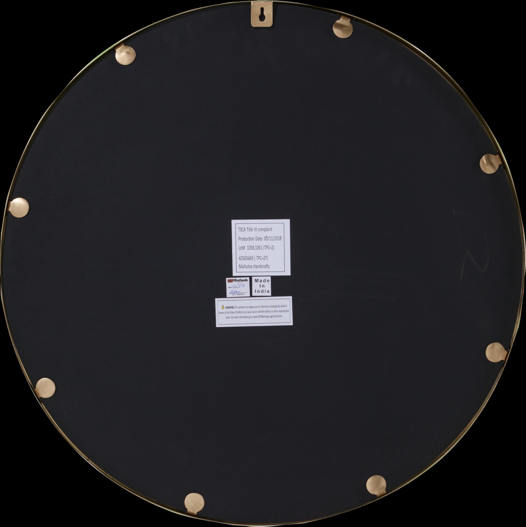 Wynell Brass Accent Mirror - Thumbnail - Image 6