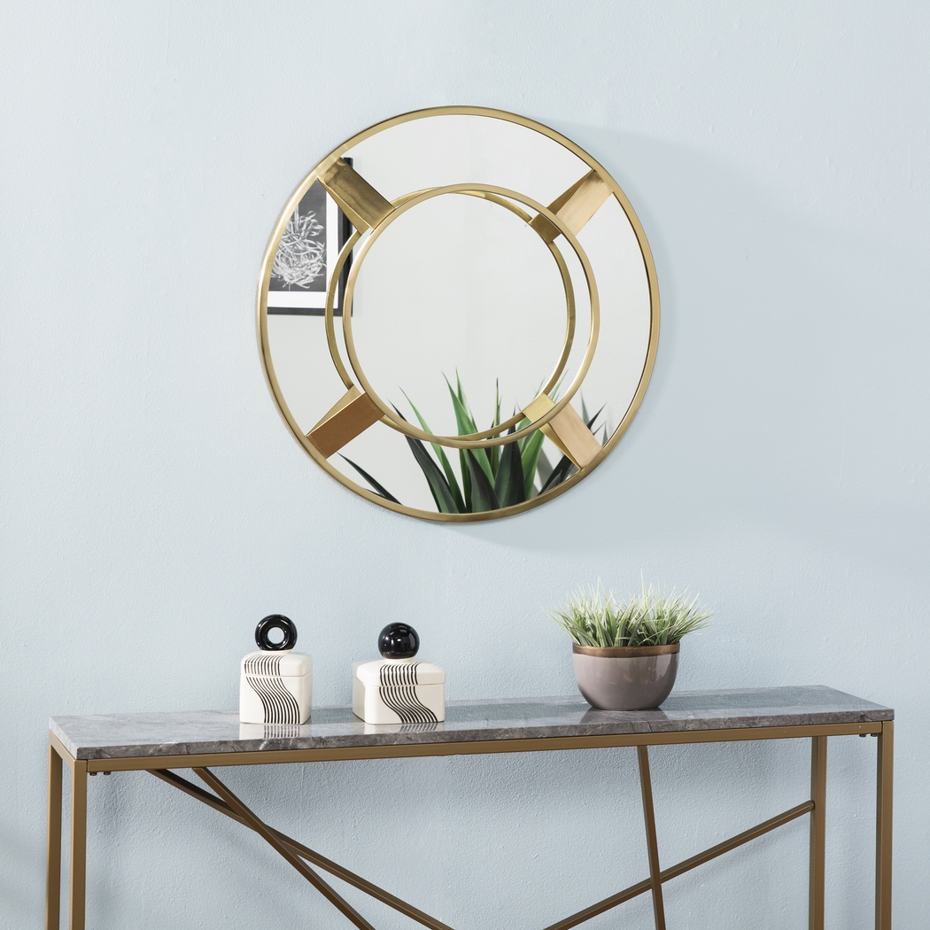 Wynell Brass Accent Mirror - Thumbnail - Image 9
