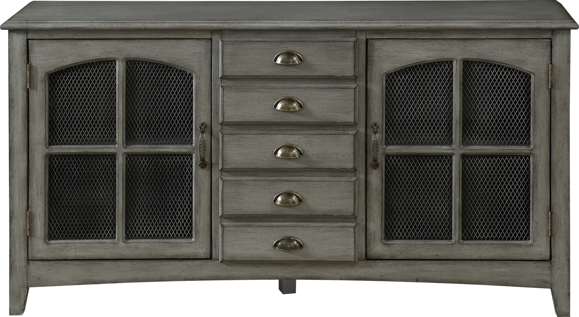Wynfield  Gray Credenza - Thumbnail - Image 3
