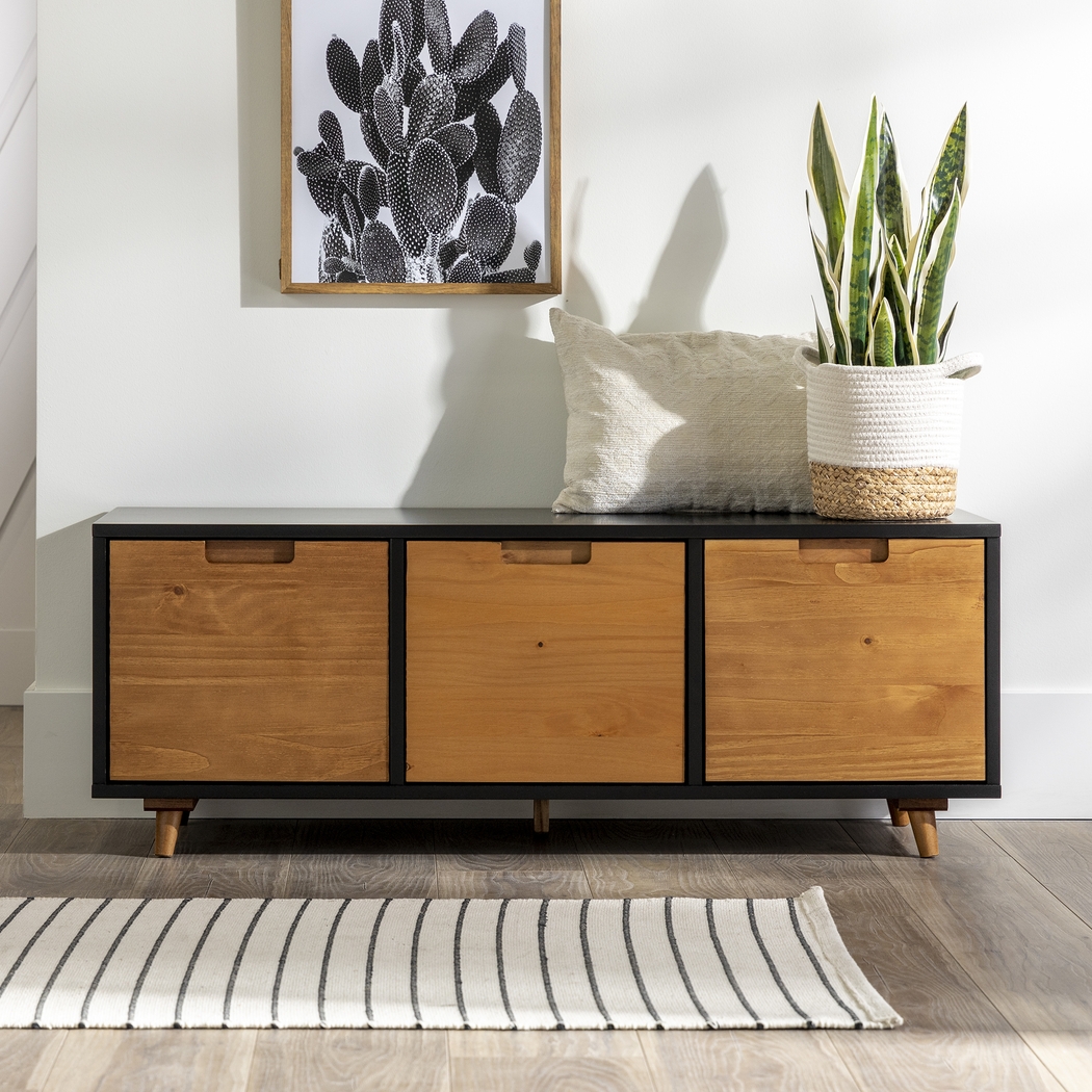 Wynington Caramel Accent Bench - Thumbnail - Image 5