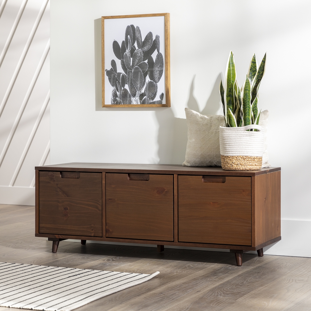 Wynington Walnut Accent Bench - Thumbnail - Image 4