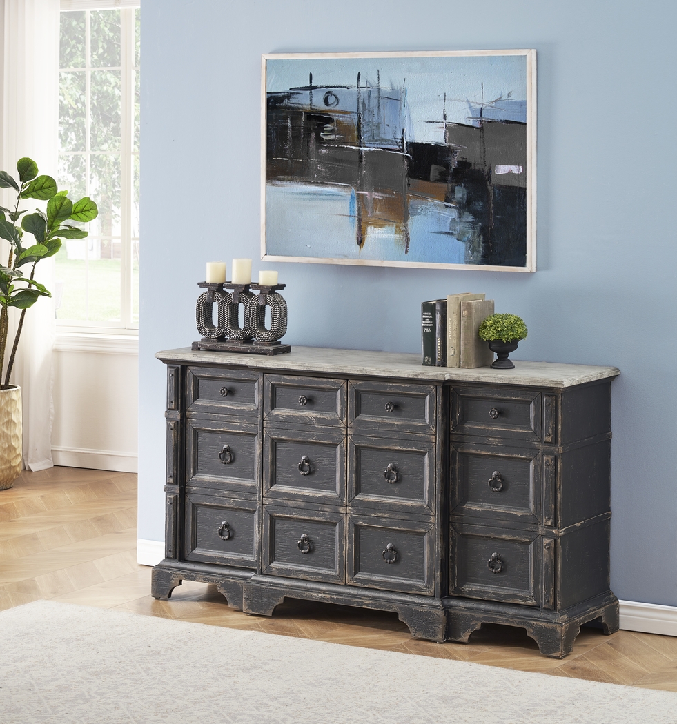 Wynmoore Black Credenza - Thumbnail - Image 2