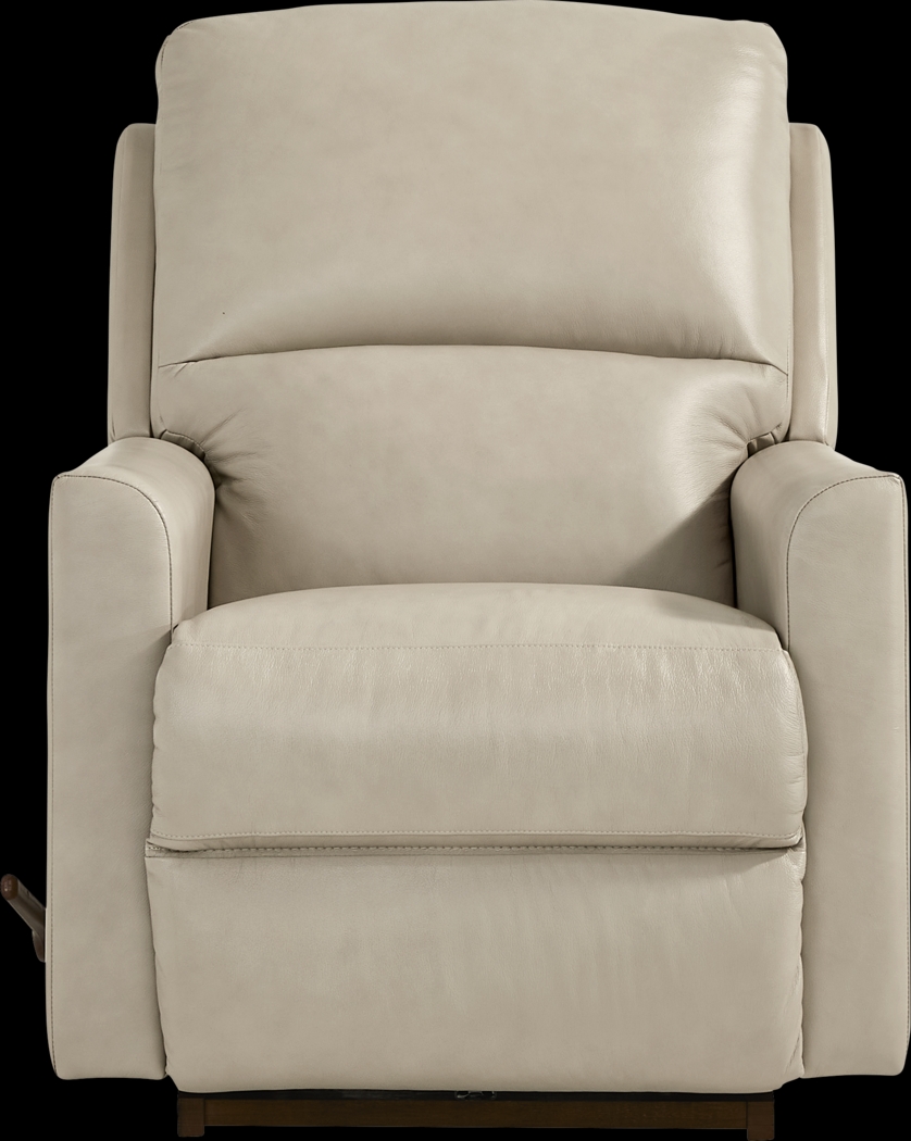 Wynne I Gray Leather Rocker Recliner - Thumbnail - Image 2
