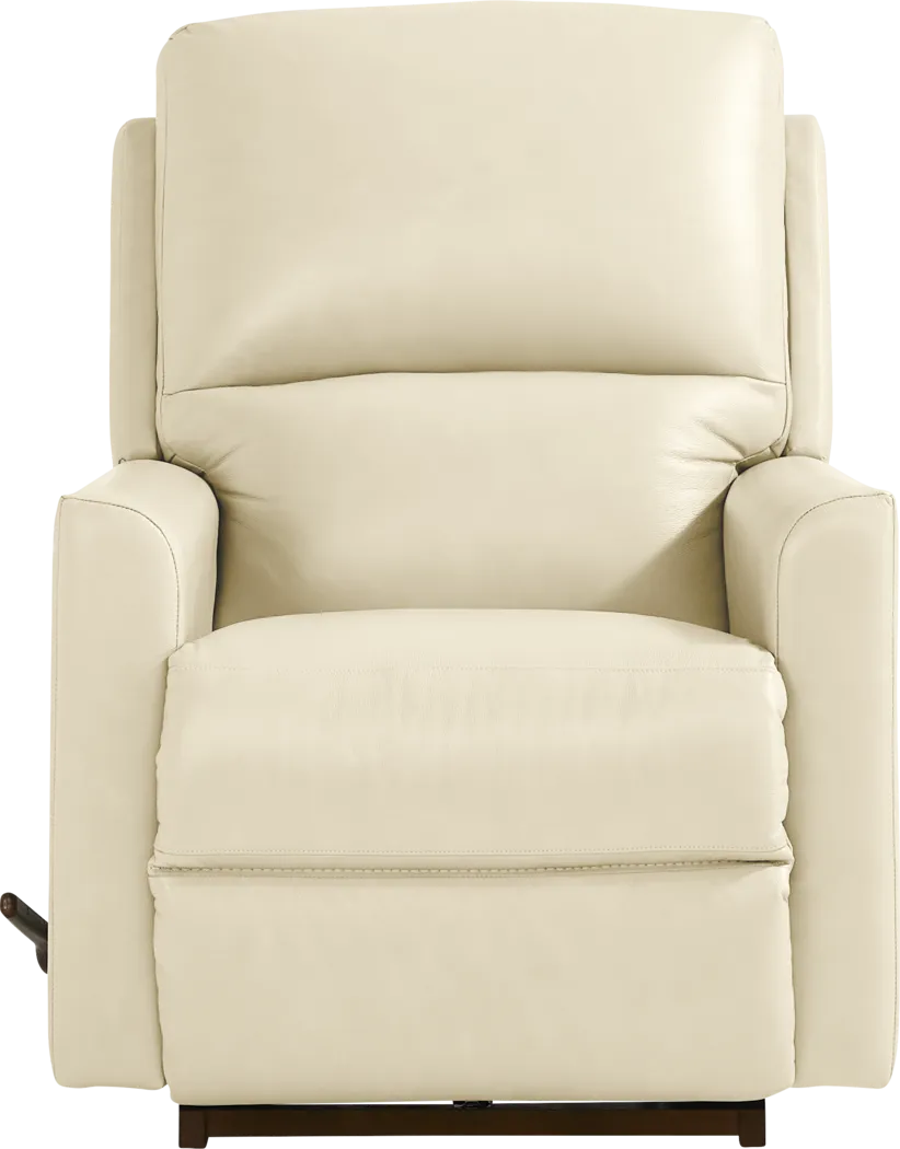 La-Z-Boy Wynne I Ivory Leather Rocker Recliner - Thumbnail - Image 2