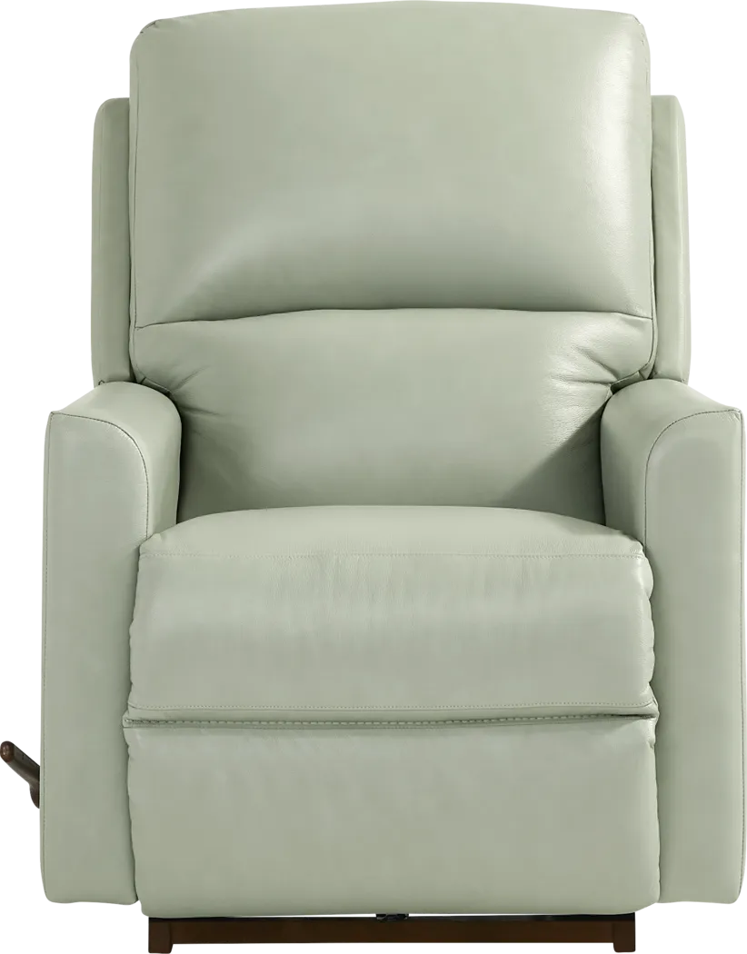 La-Z-Boy Wynne I Seafoam Leather Rocker Recliner - Thumbnail - Image 2