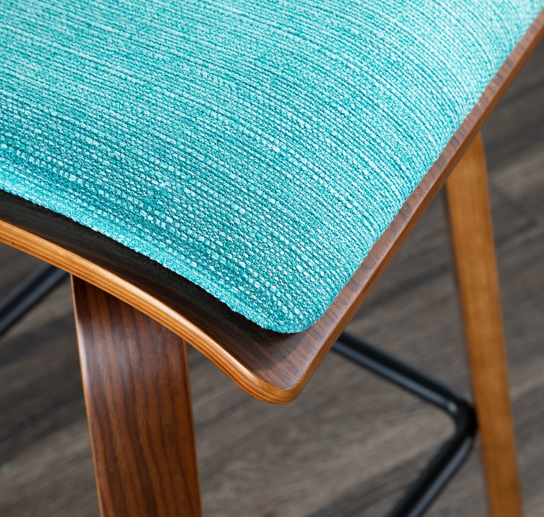 Wynston Teal Counter Height Stool, Set of 2 - Thumbnail - Image 5