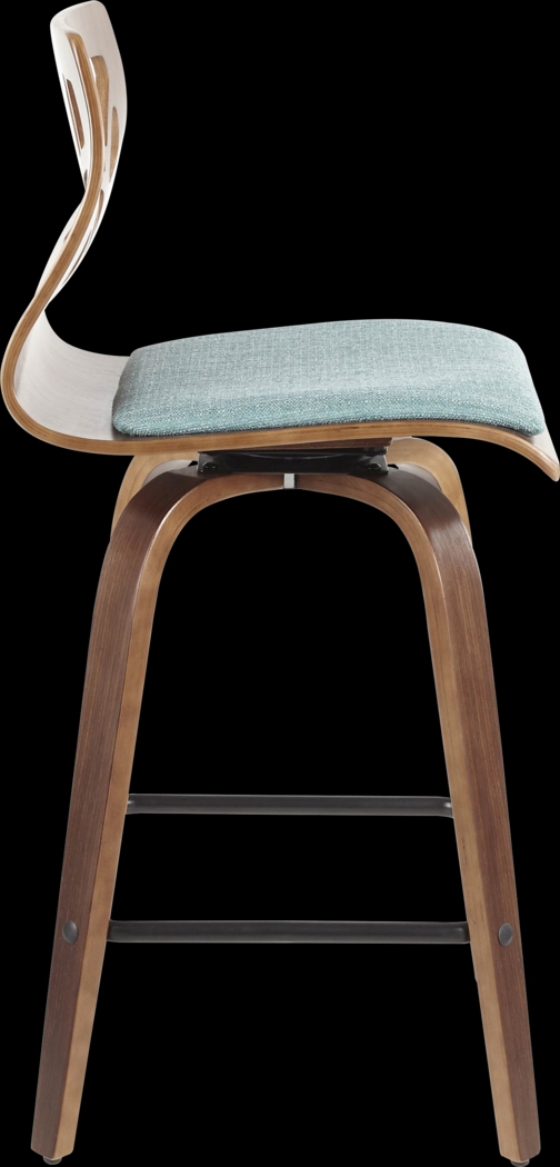 Wynston Teal Counter Height Stool, Set of 2 - Thumbnail - Image 7