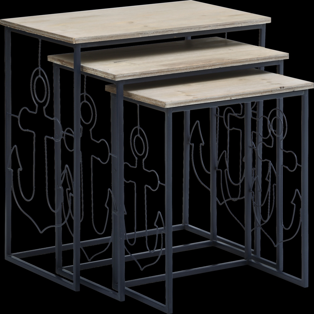 Wyola Way Beige Set of 3 Nesting Tables - Thumbnail - Image 1