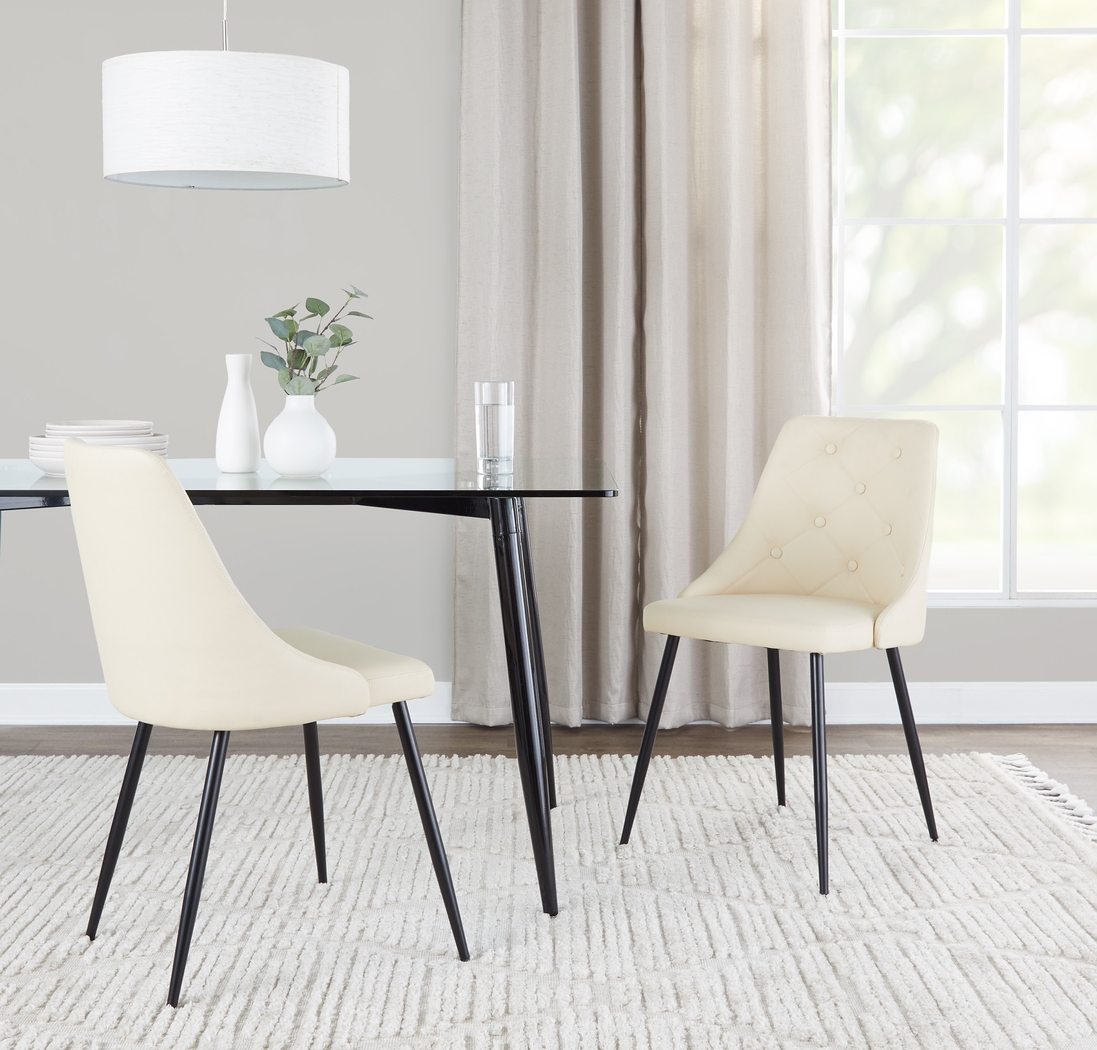 Wytona II Black Side Chair, Set of 2 - Thumbnail - Image 2