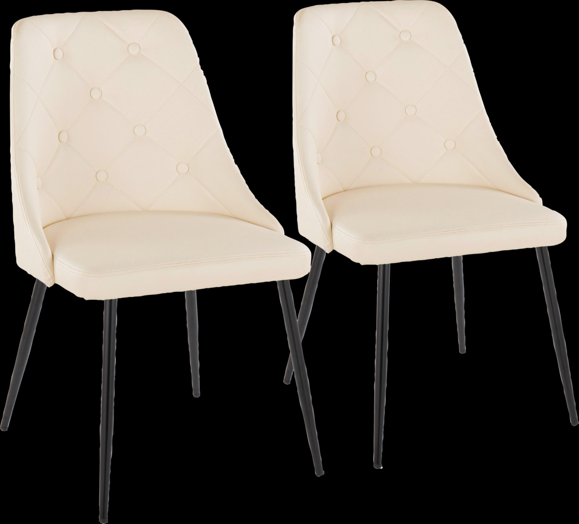 Wytona II Black Side Chair, Set of 2 - Thumbnail - Image 1