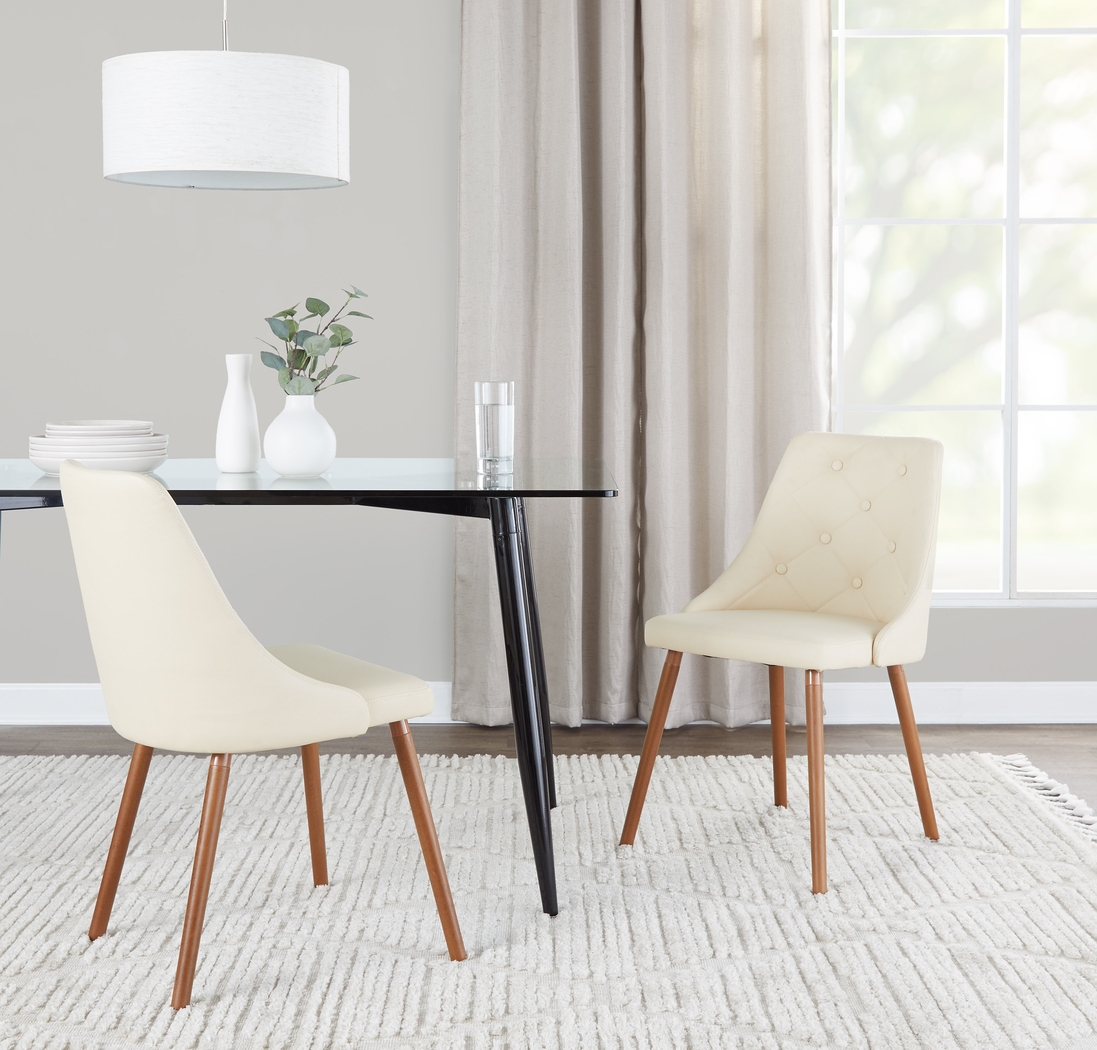 Wytona II Walnut Side Chair, Set of 2 - Thumbnail - Image 2