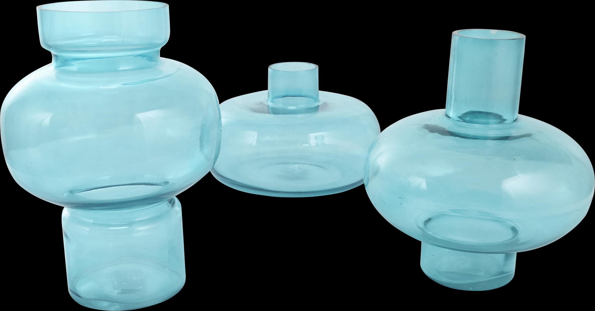 Xaleo Blue Vase, Set of 3 - Thumbnail - Image 4
