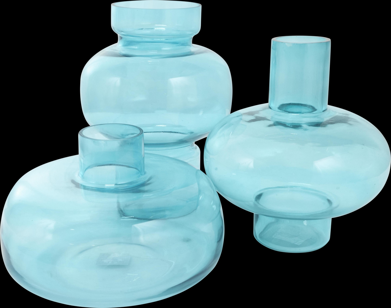 Xaleo Blue Vase, Set of 3 - Thumbnail - Image 8
