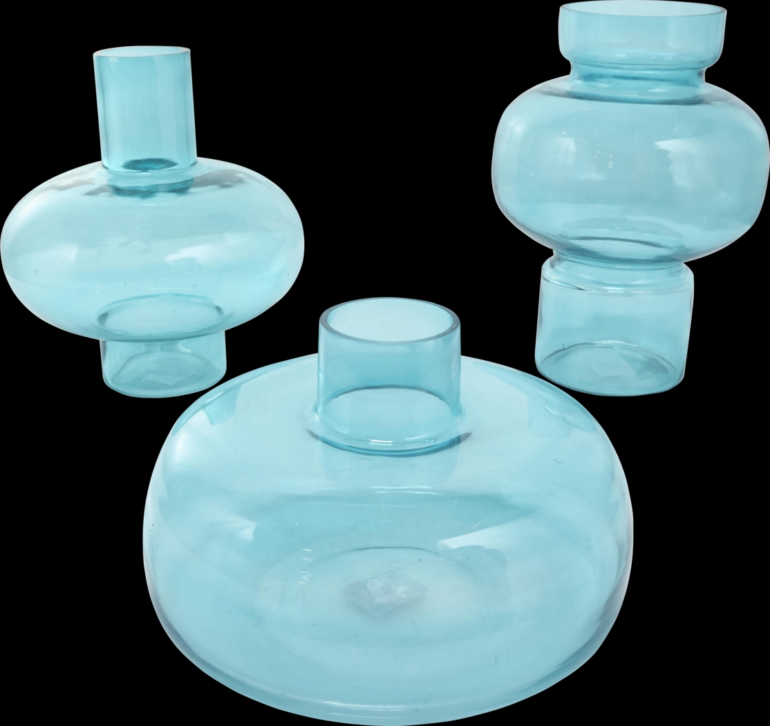 Xaleo Blue Vase, Set of 3 - Thumbnail - Image 1