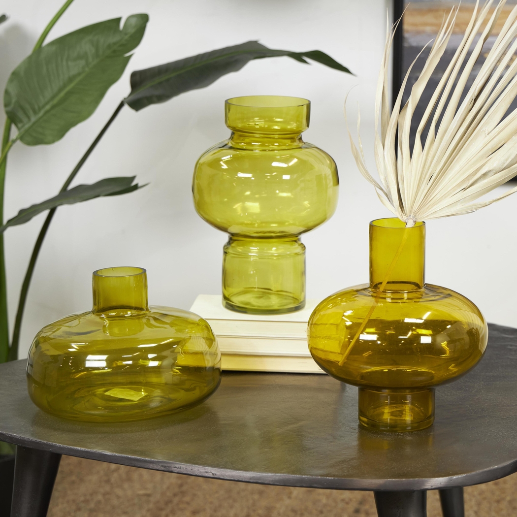 Xaleo Green Vase, Set of 3 - Thumbnail - Image 2