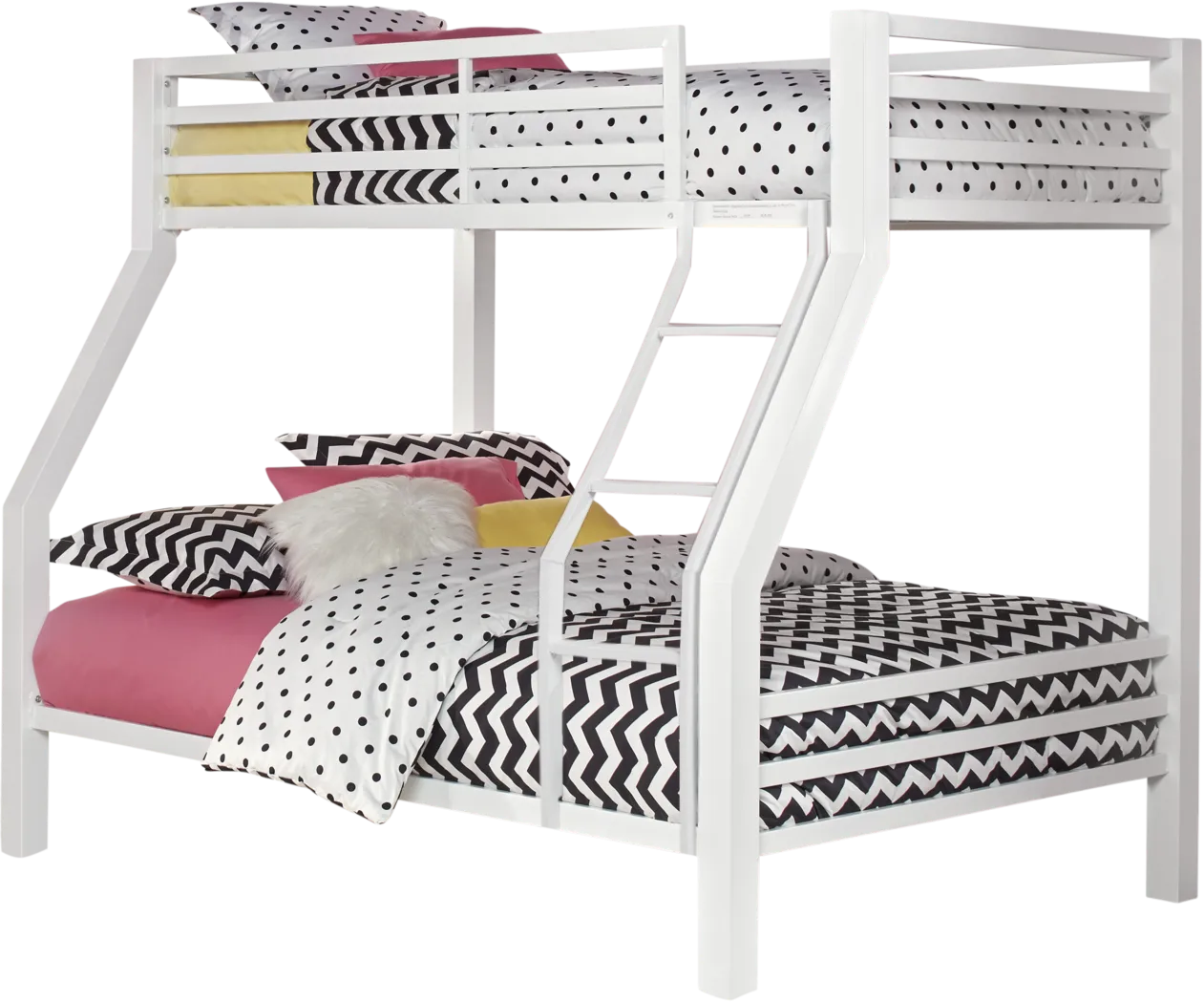 Xander White Twin/Full Bunk Bed - Thumbnail - Image 1